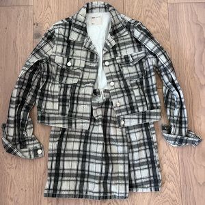 ASOS Plaid Two-Piece Set – Size 4/Small